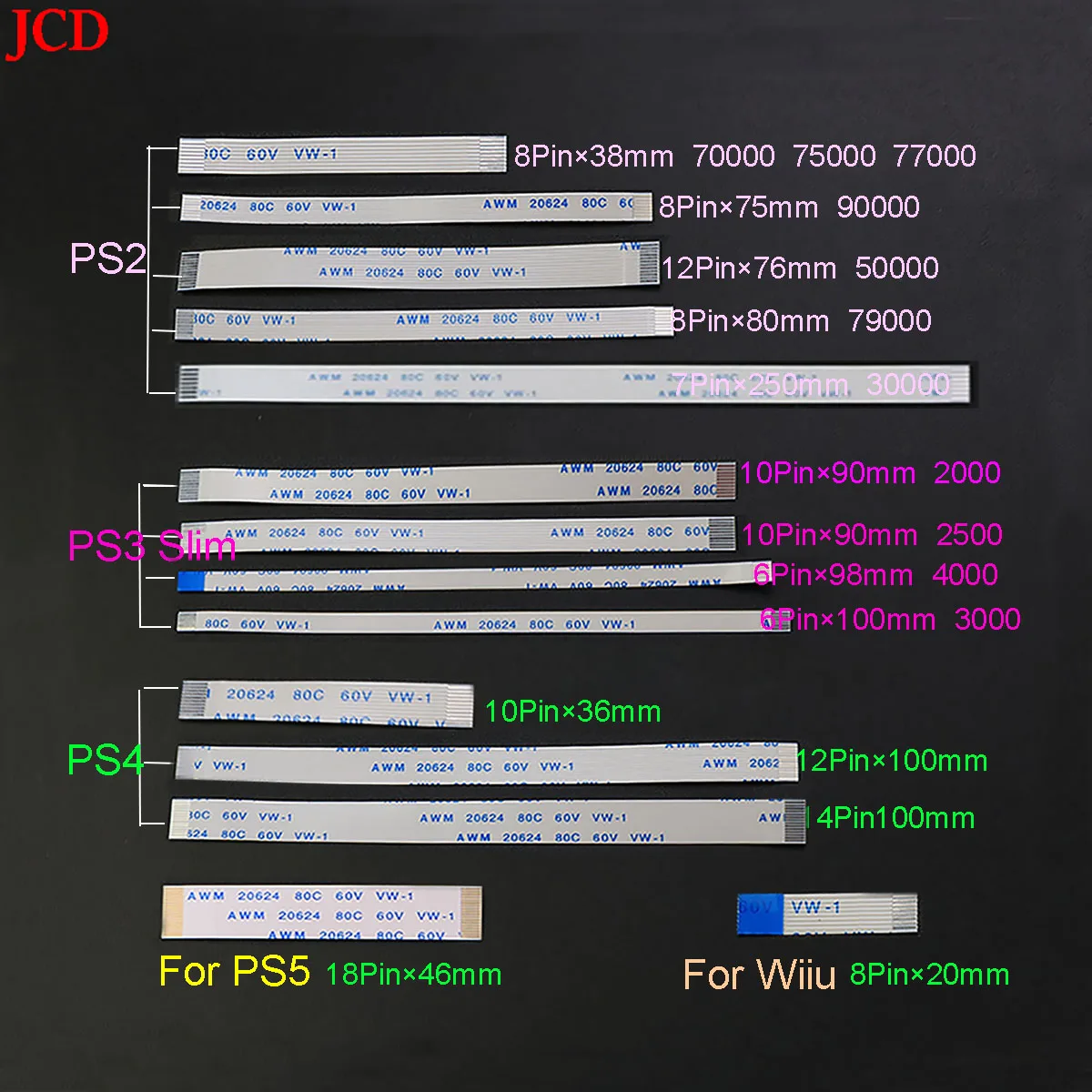 Ps2 Controller Ribbon Cable Ps3 Slim Power Flex Cable Power Reset