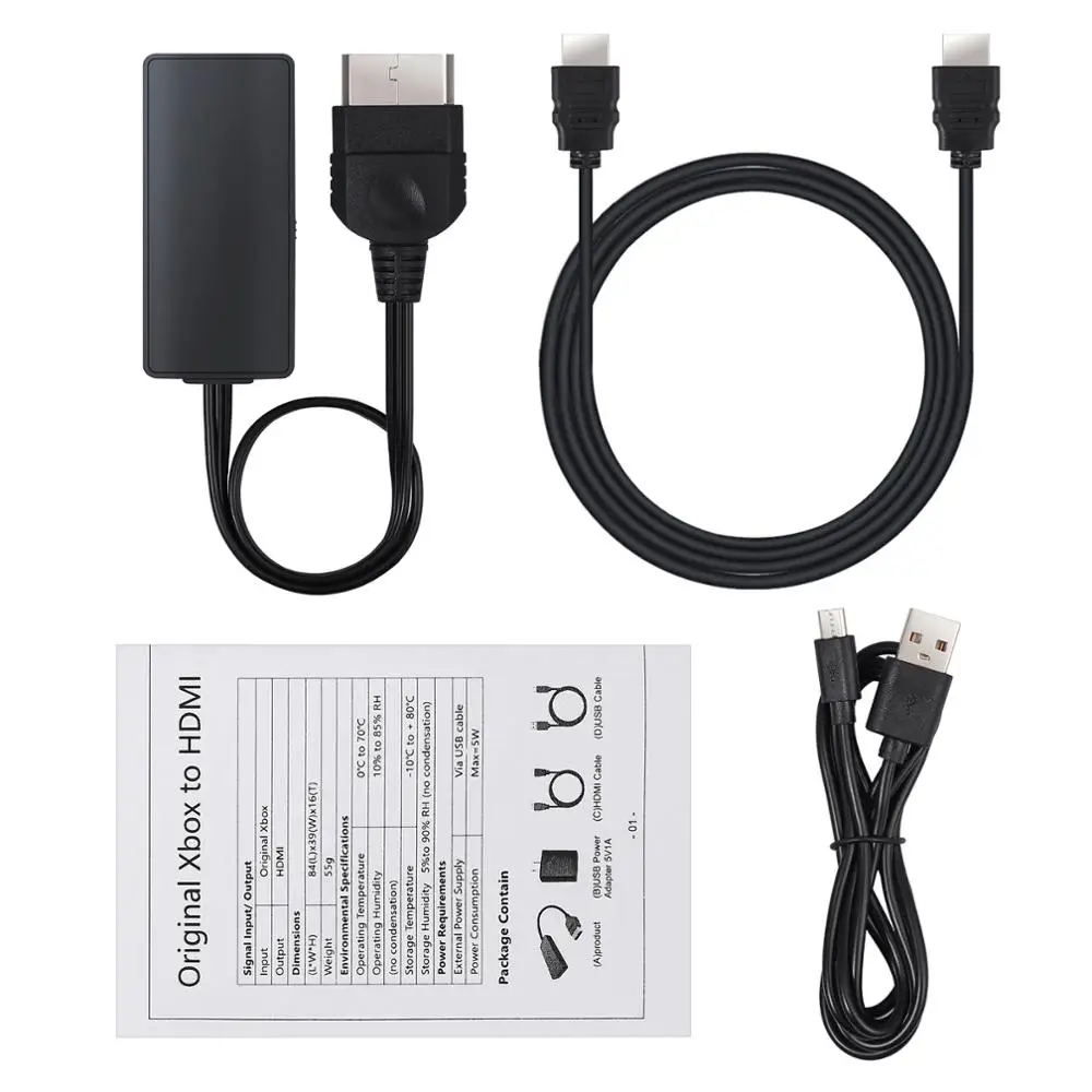 LiNKFOR для Xbox к конвертеру HDMI адаптер Поддержка HDMI 1080 p/720 p HD Соединительный кабель для Xbox только в том случае