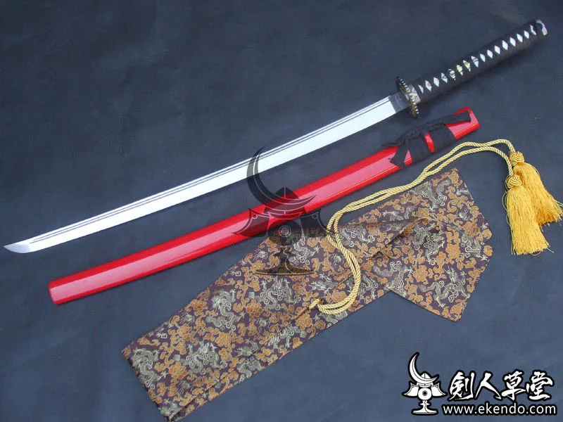 -IKENDO.NET-Iaido практичная Катана карбункл-E017-Катана 98 см 900 г Iaido тупая лезвие | Спорт и