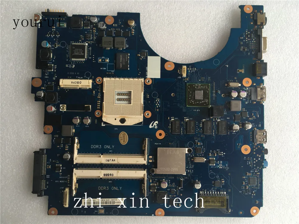 

yourui High quality For Samsung R780 NP-R780 Laptop motherboard BA92-06977B BA92-06977A DDR3 Test work perfect