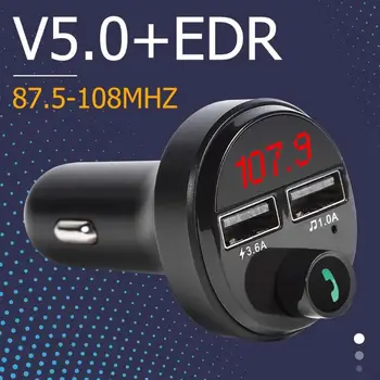 

A165 Bluetooth FM Transmitter Handsfree Car Kit MP3 Player 3.6A Dual USB Charger Can Display Current Automobile Battery Voltage