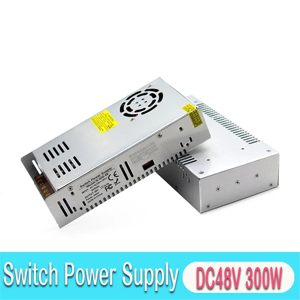 

Regulator DC PowerSupply 48V 6.3A 300W Driver Transformer AC To DC48V Power Source for LED Lighting Stepper Motor Machinery