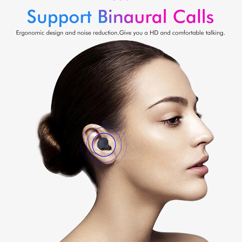 TWS 5,0 bluetooth наушники 6D стерео беспроводные наушники HIFI объемные спортивные наушники 3D отпечаток пальца сенсорное управление наушники