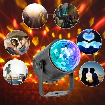 

6Color LED Laser Projector Light Voice Control Bluetooth Ambient Lamp for Party Effect Lighting Lamp Bulb Party