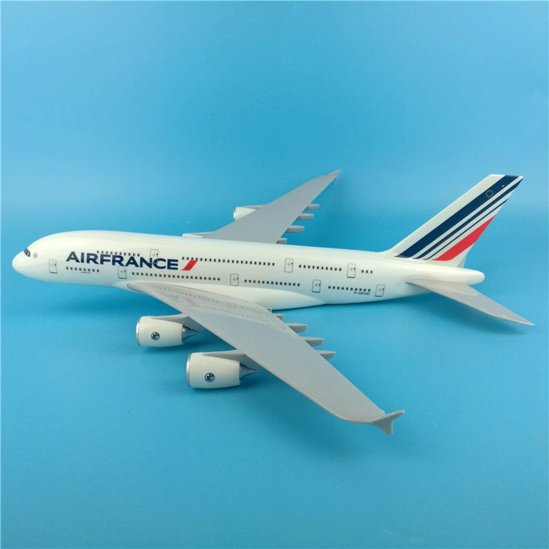 1:200 масштаб 36 см самолет Air Франция Airbus A380 авиакомпания Модель литья под давлением пластиковая Смола самолет для сбора украшения