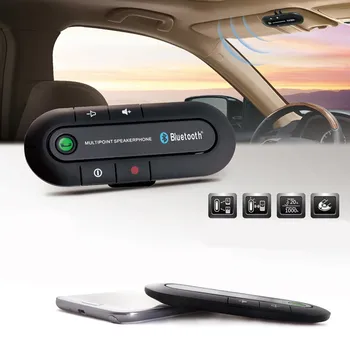 

Multipoint Speakerphone 4.1+EDR Wireless Bluetooth Handsfree Car Kit MP3 Music Player for SmartPhone IPhone Android phones