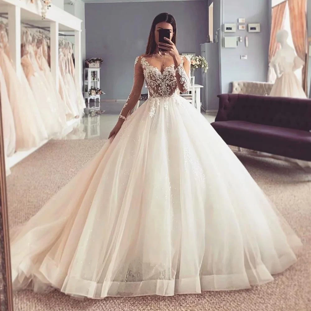 Sparkly bodice wedding dress Clearance