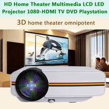 Professional YG400 1200 LM HD LED Video Projector Home Cinema 3D Effect 1080P-HDMI Multimedia Player Digital Projector
