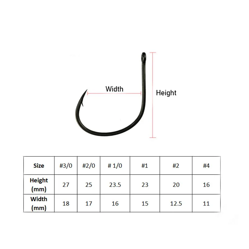 WATER SNIPER Fishing Wacky Hooks 10PCS High Carbon Steel Barbed Hook Drop Shot Wacky Rig For Bass Fishing Soft Worm Hook