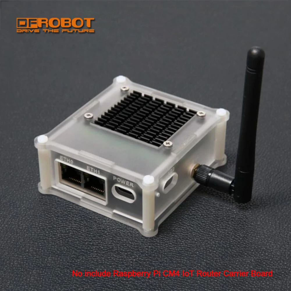 Акриловый защитный чехол DFRobot с радиатором для CM4 IoT маршрутизатора | Компьютеры и