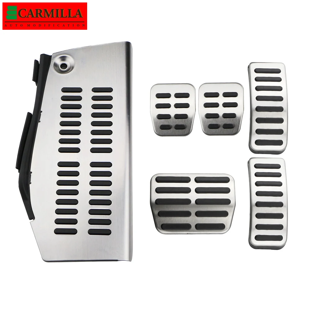 Car Pedals Stainless Steel Dead Pedal Pad Foot Rest Volkswagen Audi Seat