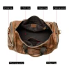 WESTAL Men Travel Bag Large Leather Duffle Bag Men Vintage Genuine Leather Travel Bags Hand Luggage Man Shoulder Bags Gym   7415 ► Photo 3/6