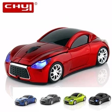 Беспроводная компьютерная мышь в форме автомобиля мини 3D эргономичная компьютерная игровая мышь Mause оптическая Usb детская Подарочная светодиодный мышь для ноутбука Macbook