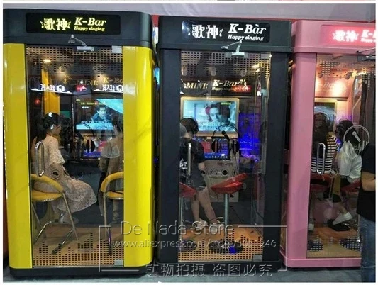 Cheap Coin Operated Game Machine Music House Practice Song Singing Room Mini Karaoke KTV Booth Amusement Arcade Machine