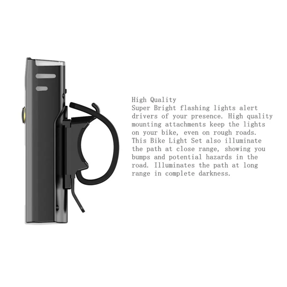 Bike Light USB Rechargeable 4 Mode Bicycle Front Light lamp Bike Headlight Waterproof Cycling LED Flashlight Lantern For Bike