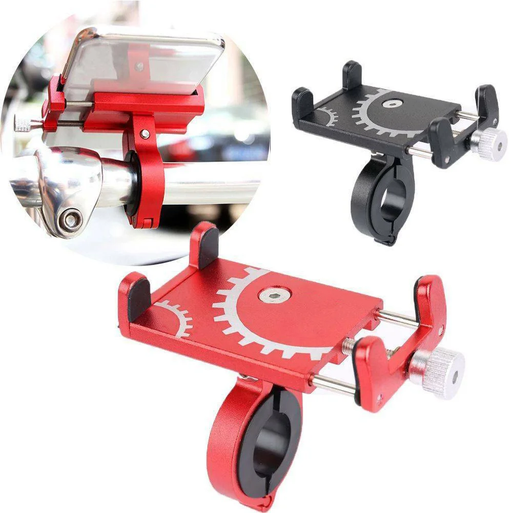 Aluminum Alloy Bicycle Phone Holder Anti-shake Mobile Phone& GPS Navigation Racks MTB Bike Motorcycle Bike Phone Holder
