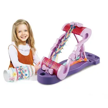 

Bracelet Maker Knitting Machine Kits Jewelry Knitter Toys Weave Bracelet Or Necklace Fun Handmade Gifts For Children In Stock