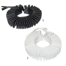 Женский Викторианский Ренессанс гофрированный воротник атласный клоун чокер Косплей