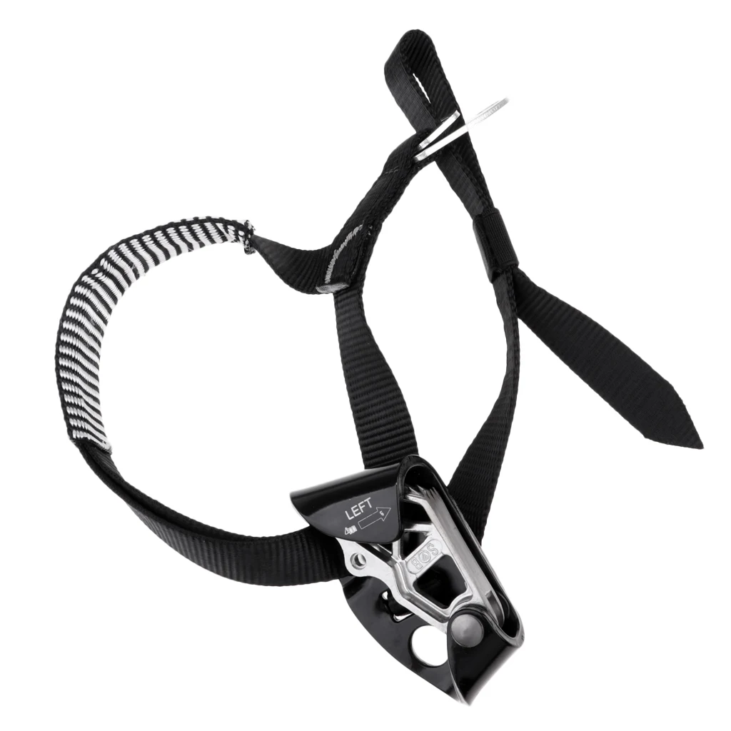Left Foot Ascender Riser Rock Climbing Mountaineering Equipment Gear Max Load: 100kg CE Certificated