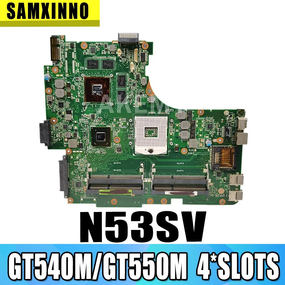 90R-N1QMB1300Y N53SV материнская плата REV.2.2 для ASUS N53S N53SN N53SM DDR3 ноутбука GT540M / GT550M GPU 4 * слота