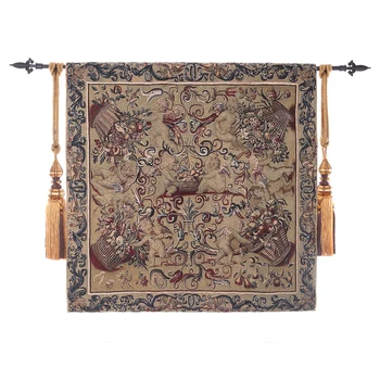 

Cotton Jacquard Religion Wall Tapestry Religious God Angel Wall Hanging Church Decoration Square Wall Carpet