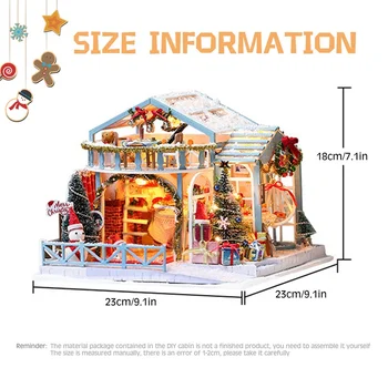 

Christmas Diy Cottage Villa Handmade Wedding House Model Assembly Toys Christmas Gift Diy Toy House