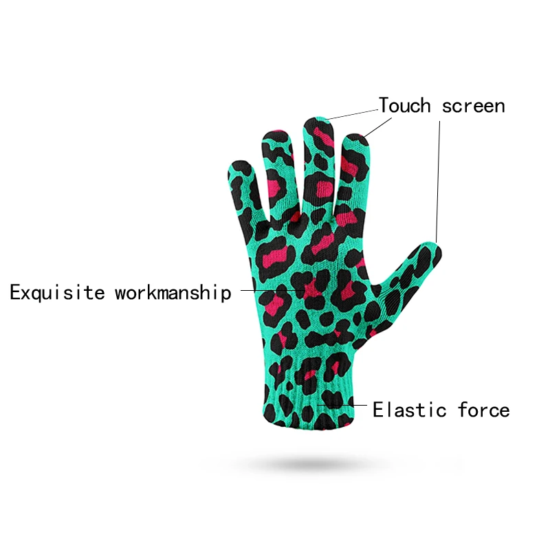 Fashion Universe Planet Pattern Winter Gloves Multi-Function Knitted Touch Screen Gloves Men And Women Soft Warm Mitten Glove mens touch screen gloves