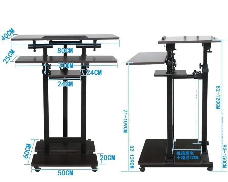 Ufficio маленький Biurko Tafelkleed стенд для ноутбука Schreibtisch кровать Меса ноутбук офисный планшет регулируемая Таблица исследований компьютерный стол
