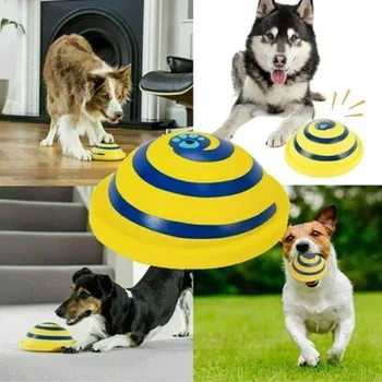 

Pet Dogs Squeaking Sounding Disc Woof Glider Pet Dogs Play Toy Unique Interacts Entertainment Toys Dog Toy Sounder Pet Supplies