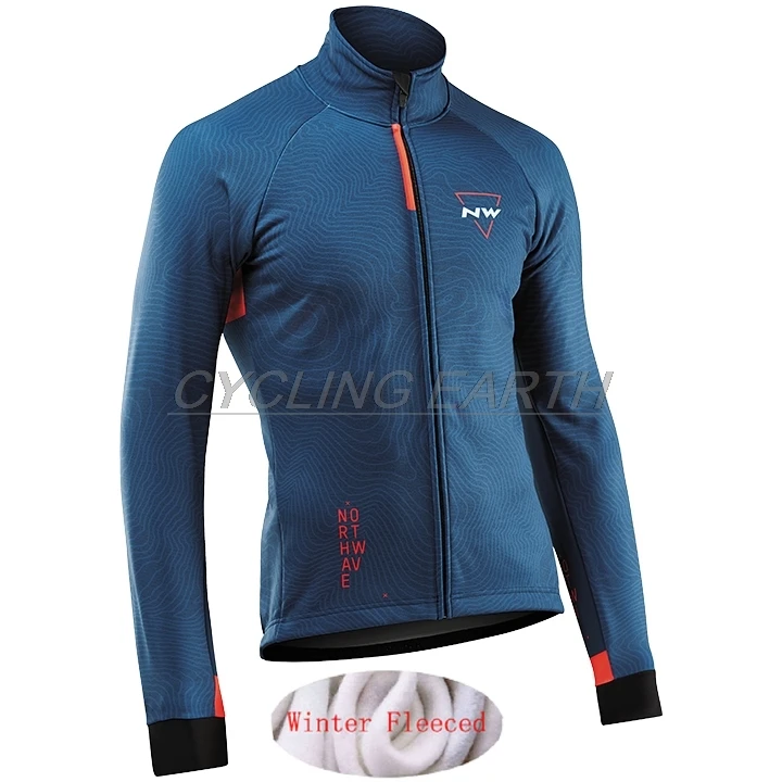 Skup Northwave 2019 kurtka zimowa termiczna polar mężczyźni jazda na rowerze Jersey odzież górska odkryty Triathlon nosić ubrania do jazdy rowerem NW