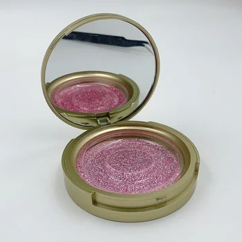 

New 10pcs Eyelash Packaging Circle Box with Mirror 8-25mm 3D False Eyelashes Packaging Box Makeup Beauty