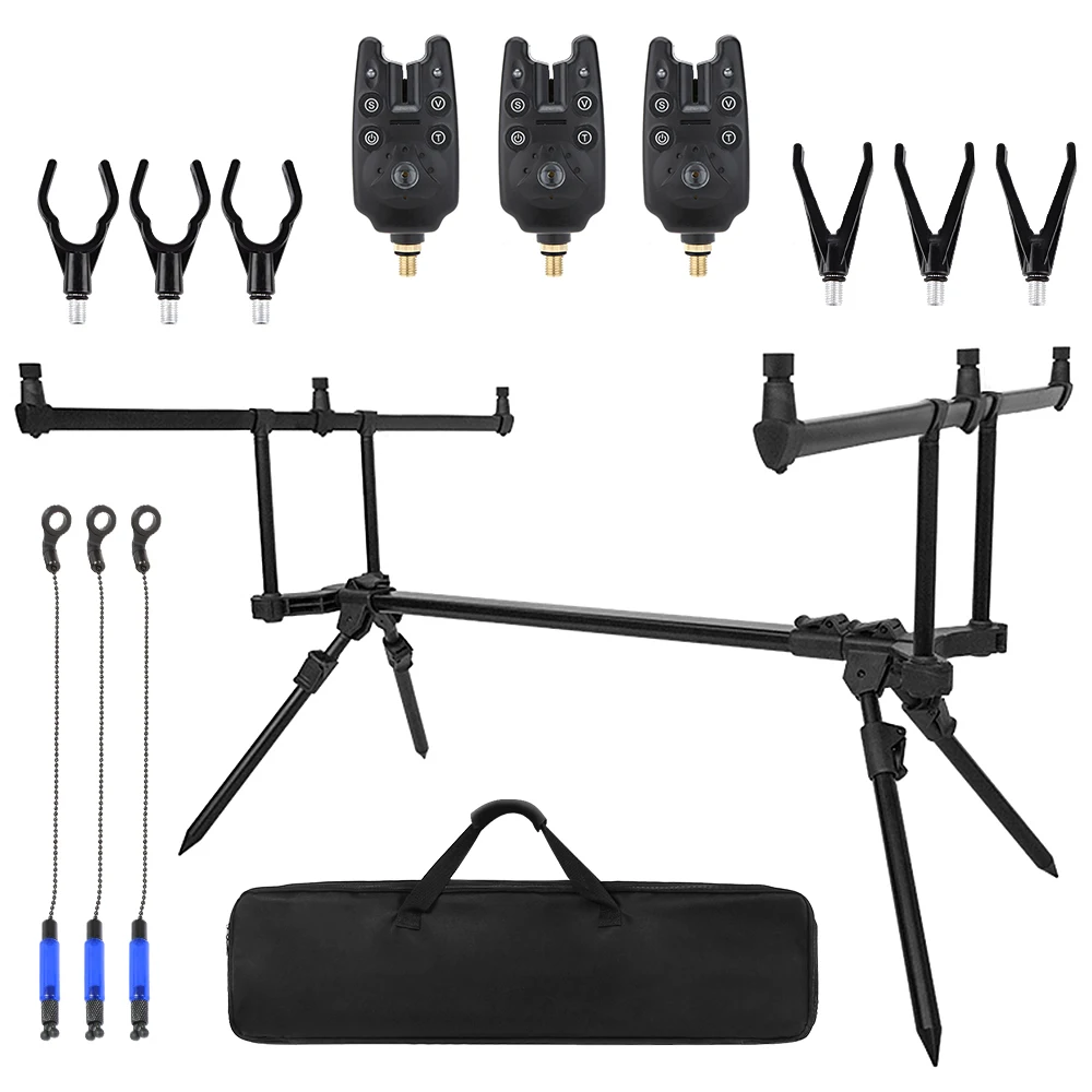 Fishing Compact Rod Pod Carry Bag  For 3 Carp Rods Reels Etc 