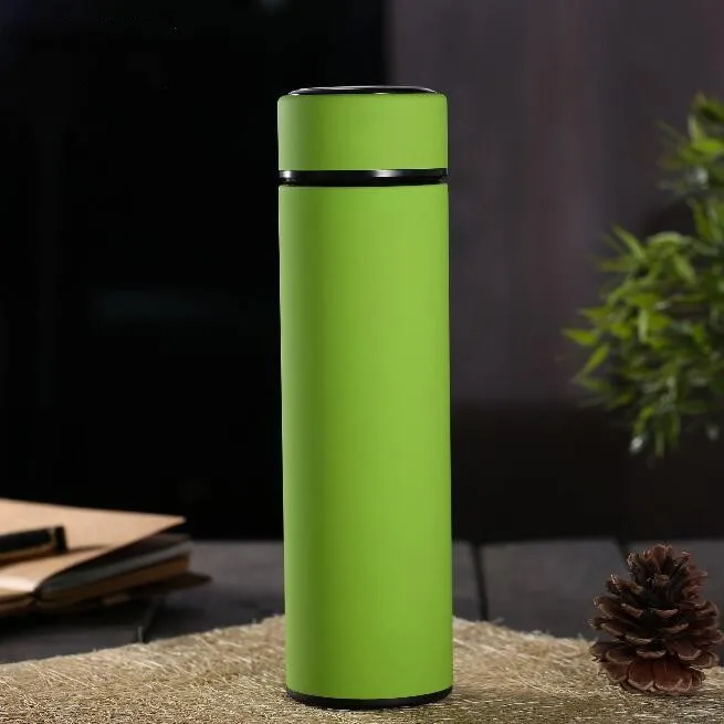 Green 2 TECHOME 500 мл термосы из нержавеющей стали Термокружка сохраняющая тепло холодная бутылка термо кофе для мужчин и женщин - Цвет: Green 2