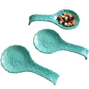 

1pc Ceramic Utensil Rest Spoon Rest Spatula Ladle Holder for Spoons, Ladles, Tongs & More
