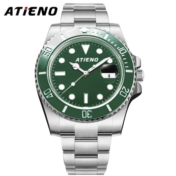 

ATIENO Factory Hot Sale Luxury Waterproof Stainless Steel Automatic Mechanical Man Watch for Watch Relogio