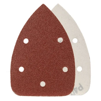 

50pcs Durable 5 Hole Sandpaper Sanding Paper 40 Grit Grinding Polishing Tool