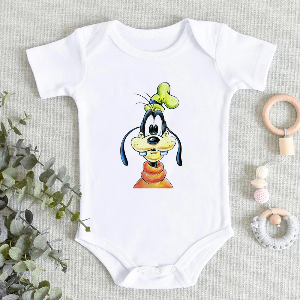 Комбинезон Disney Goofy хлопковый с коротким рукавом для новорожденных |