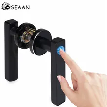 SEAAN Интеллектуальный полупроводниковый замок для отпечатков пальцев электронный биометрический дверной замок для внутреннего домашнего использования простой дизайн