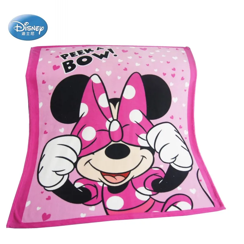 Disney с бантами и рисунком Минни Маус Мышь Мягкие Детские Одеяла Пледы на кровать