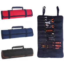 Rouleau de burin en toile Oxford multifonctionnel, outil de réparation, sac utilitaire pratique avec poignées de transport, 3 couleurs, nouveauté 2021