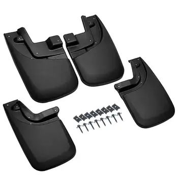 

Black Car Fenders Splash Guards Mud Flaps With Bolts Kit For Toyota Tacoma 05-15