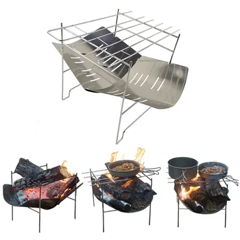 

1Pcs Stainless Steel Portable Folding Outdoor Camping Picnic BBQ Barbecue Grill Rack Easy to Install Durable Drop Shipping