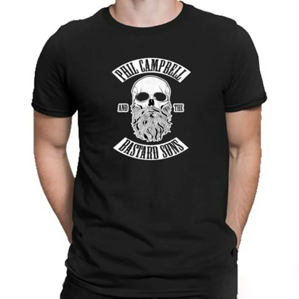 Phill Campbell And The Bastard Sons Mens Black T-Shirt Size S M L XL 2XL 3XL Cotton Tee Shirt Fashion Cool |