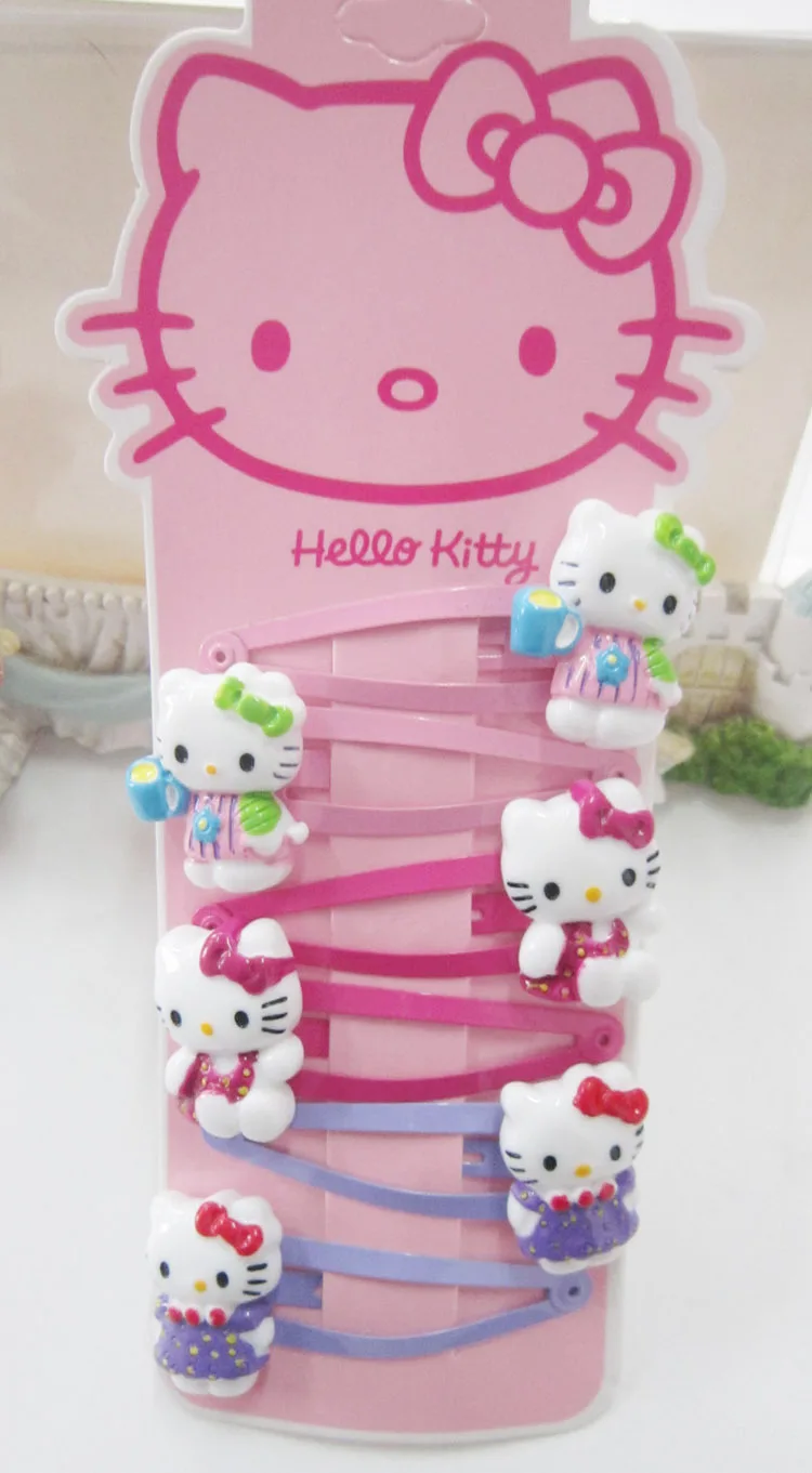 Милые банты hello kitty, банты для волос для девочек, аксессуары для волос, резинки для волос, головная повязка принцессы - Цвет: 5