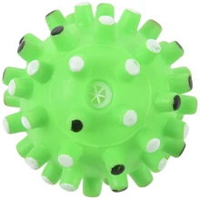 Горячий зеленый шар для домашних животных, собак, кошек, щенков, пищащий пищалка, Швабра, звук, забавная игрушка для игр, жевательная игрушка