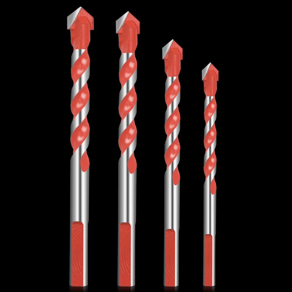 

4Pcs/set Alloy Drill Bit Set Multifunctional Ceramic Glass Drilling Hole Drill Bit Set 6mm 8mm 10m 12mm