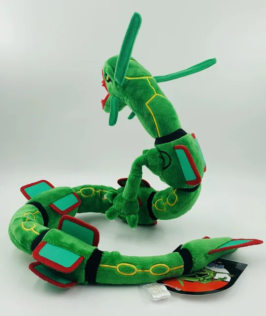 80cm pokemon rayquaza anime manga periférica plushies dos desenhos