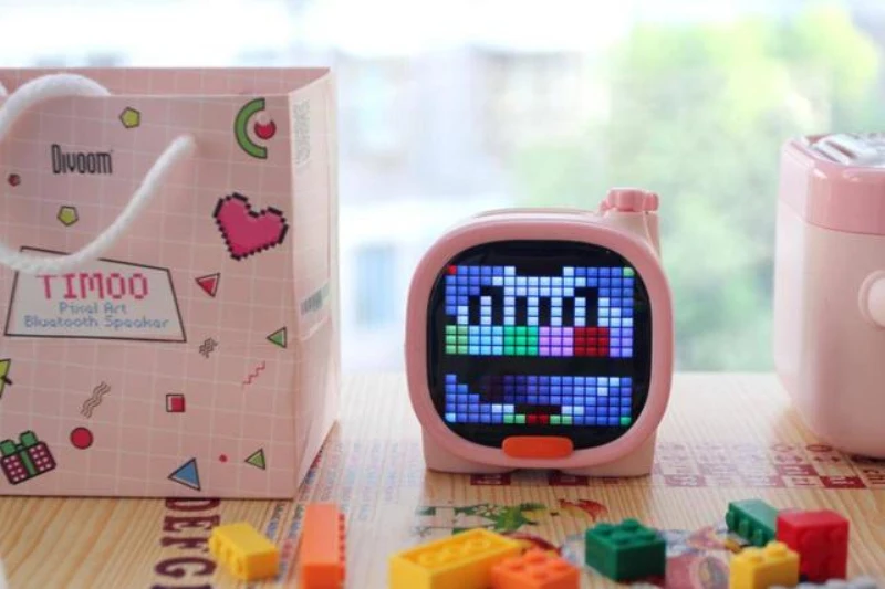 Bluetooth-Колонка Divoom timoo Elephant Pixel Беспроводная колонка ярко-розового цвета с
