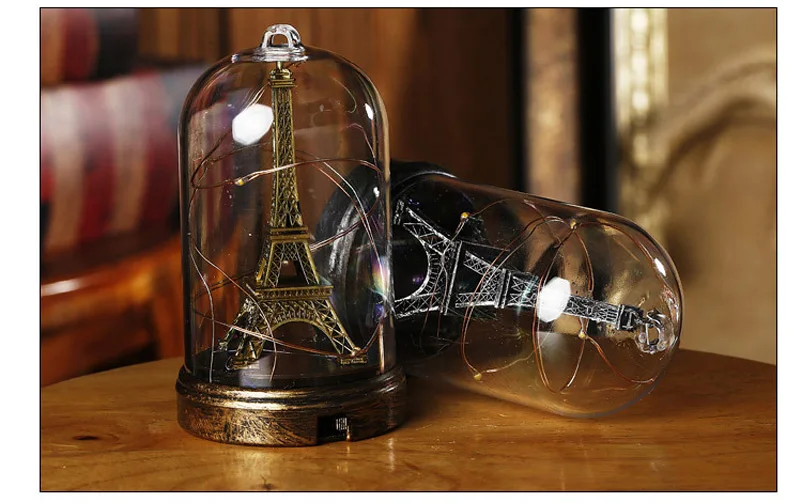 Творческий Эйфелева башня Lamplight орнамент абажур пластиковый ночник ремесленные украшения для дома аксессуары рождественские подарки