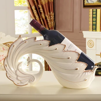 

Home Decoration Accessories For Living Room Modern Wine Rack Cup Holder White Luxury Christmas Gift Home Decoration W